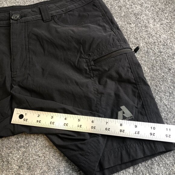 Eddie Bauer First Ascent Shorts Womens 10 Black Hiking Stretch Lightweight - Picture 7 of 10